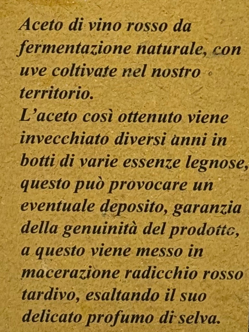 Aceto di vino invecchiato al Radicchio Rosso  -  Acetaia Bonfigliol - vaigustando