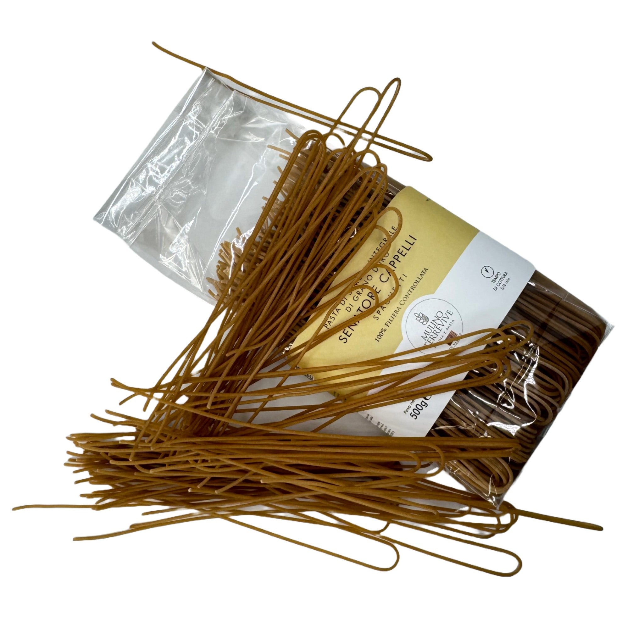Specialità Integrale Senatore Cappelli Spaghetti 500g  -  Mulino Terrevive - vaigustando