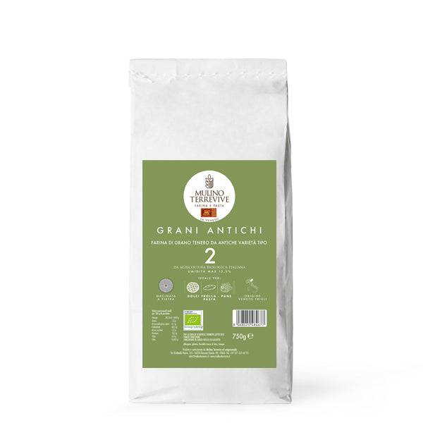 Grani Antichi Farina di Grano tenero da antiche varietà tipo 2 - Mulino Terrevive - vaigustando