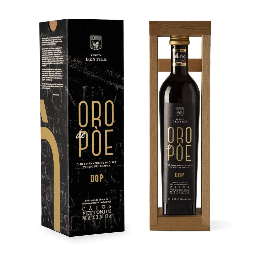 Olio Extravergine Veneto del Grappa DOP Presidio Slow Food 500ml confezione regalo - Oro de Pòe - vaigustando