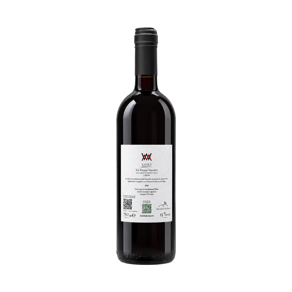 Radici Tai rosso 2024 (retro etichetta)-Masiero Wine-Vaigustando