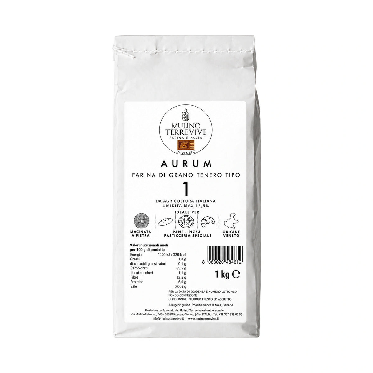 Farina Aurum 1 grano tenero-Mulino Terrevive-Vaigustando