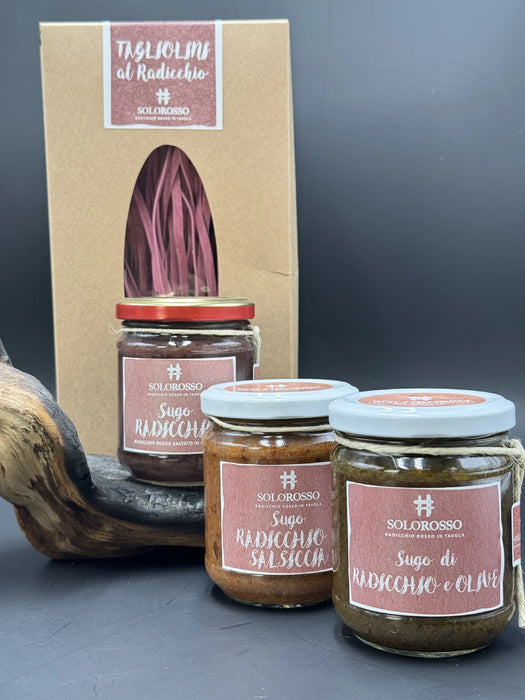 Tagliolini al radicchio 250g  -  SoloTreviso - vaigustando