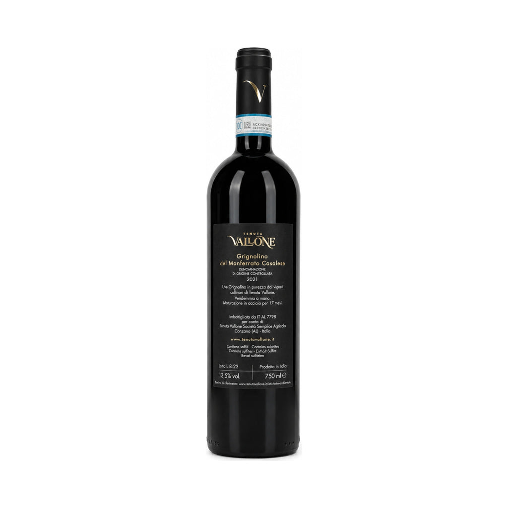 Grignolino del Monferrato Casalese DOC - Origine  -  Tenuta Vallone - vaigustando