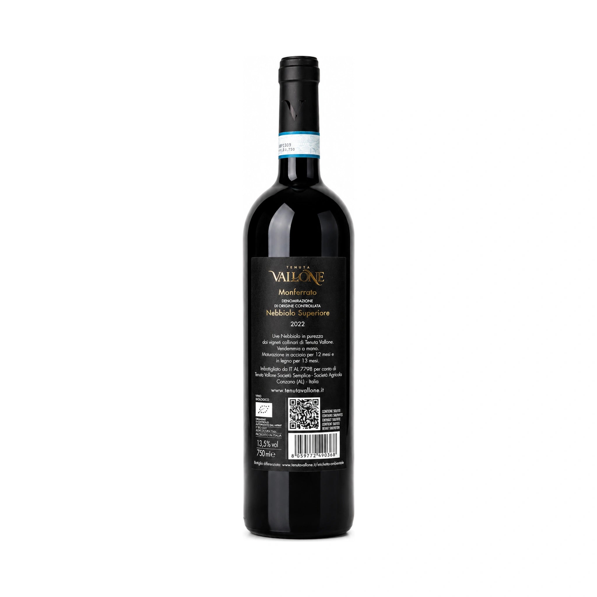 Monferrato DOC Nebbiolo Superiore - BIO  -  Tenuta Vallone - vaigustando