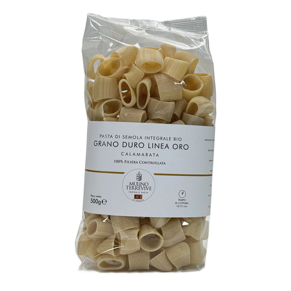 Pasta Integrale Grano Duro Linea Oro  Calamarata 500g - BIO