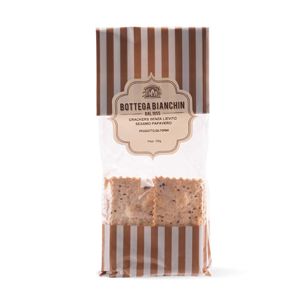 Crackers senza lievito con semi di Sesamo e Papavero 150g